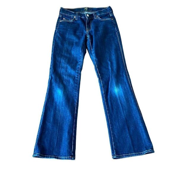 7 For All Mankind Y2K low rise bootcut exposed zip jeans 25 - Picture 1 of 13